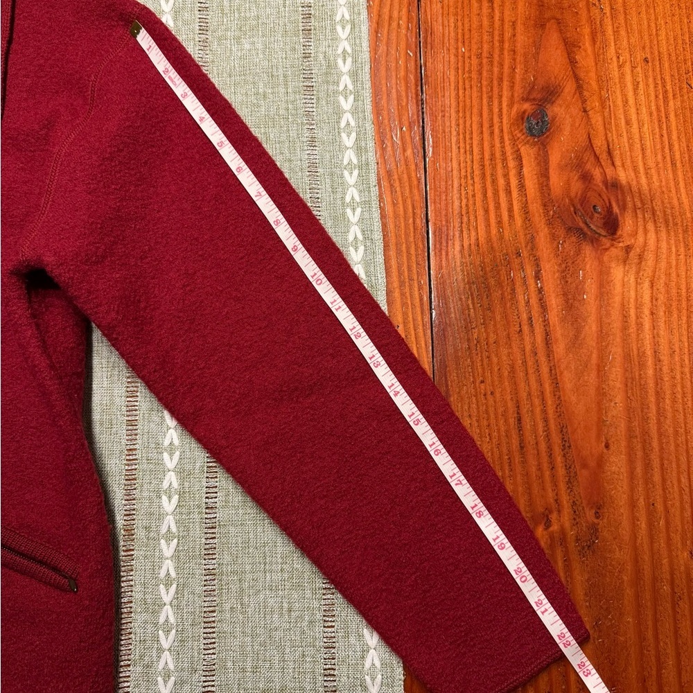 Vintage Classic Ruby Red 100% Wool Jacket - Size Small - Picture 10 of 10